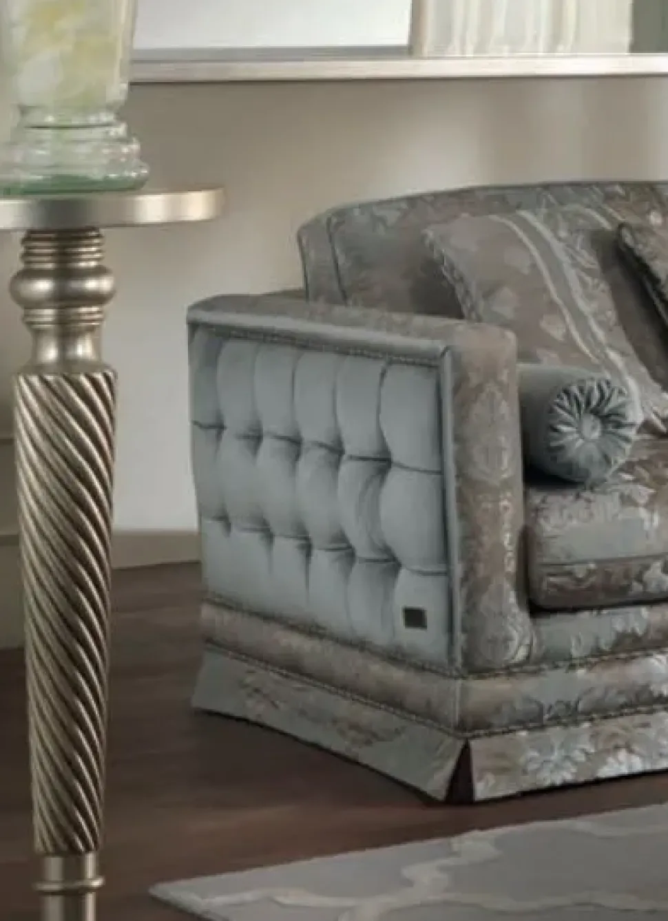 Divano Classico italiano seta e velluto Md work PREZZI OUTLET