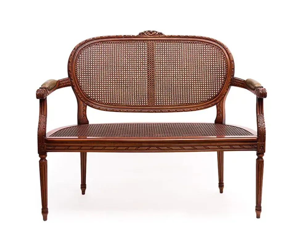 Divano classico pelle Divanetto di Artigianale con sconto del - 65%