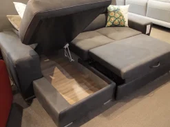 Divano con penisola Bari Artigianale a PREZZO OUTLET scontato del 34%