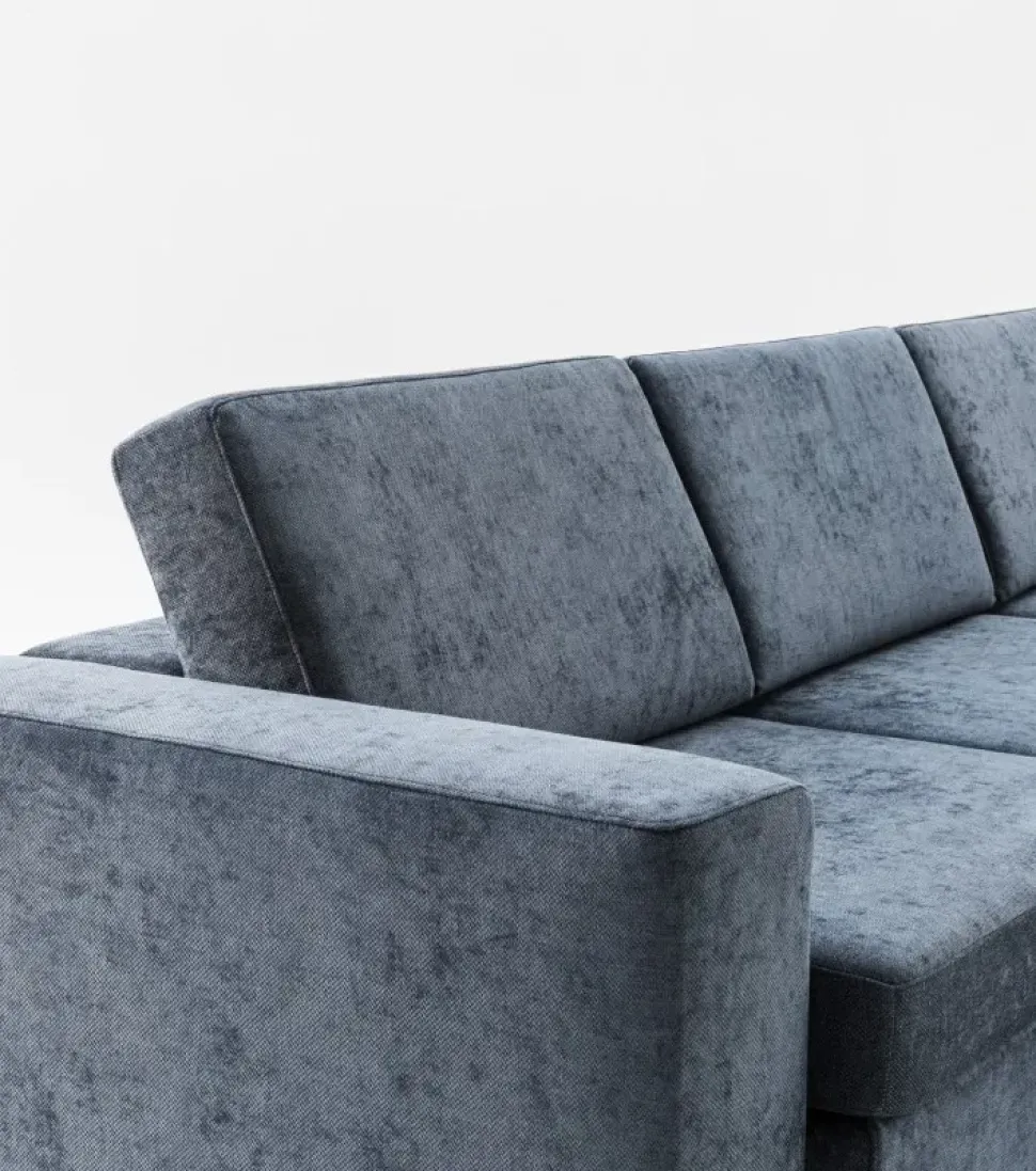 Divano Con penisola Cracovia comfort Artigianale ad un prezzo imperdibile