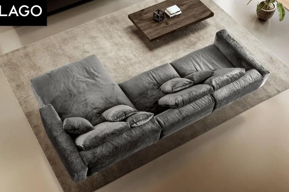 Divano Con penisola Divano air soft 1902 Lago in Offerta Outlet a 9295€