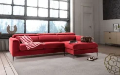 Divano con penisola Divano in tessuto technonabuk idrorepellente  Md work in OFFERTA - 43%