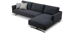 Divano Con penisola Divano mod.eddy con chaise-longue rivestito in tessuto in promo-sconto del 50% Excò in Offerta Outlet a 3190 Euro