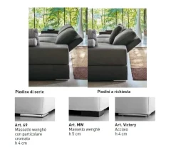 Divano con penisola Divano reclinabile diversi rivestimenti  Md work: con uno SCONTO ESCLUSIVO del 42%