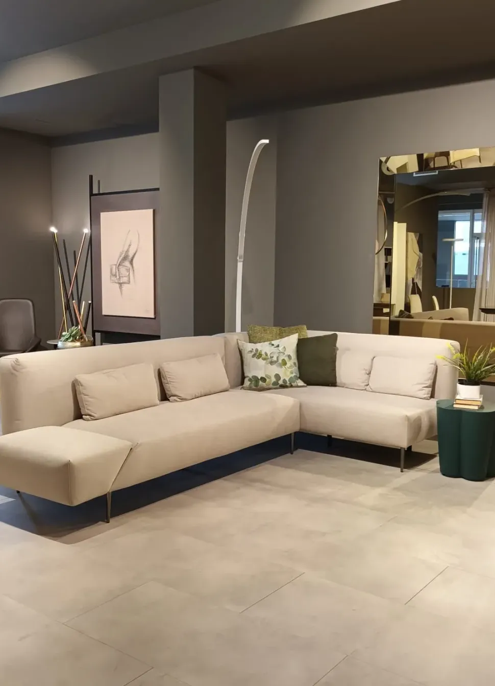 Divano Con penisola Divano angolare spin di Samoa a prezzo ribassato