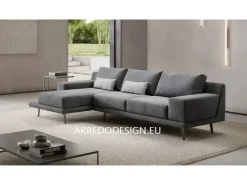 Divano con penisola Doimo salotti Carter PREZZI OUTLET sconto 35%