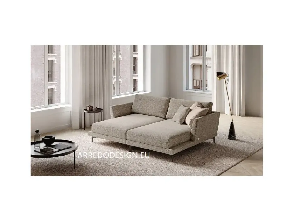Divano con penisola Elton di Doimo salotti a prezzo scontato