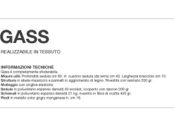 Divano con penisola Gass Excò in Offerta Outlet