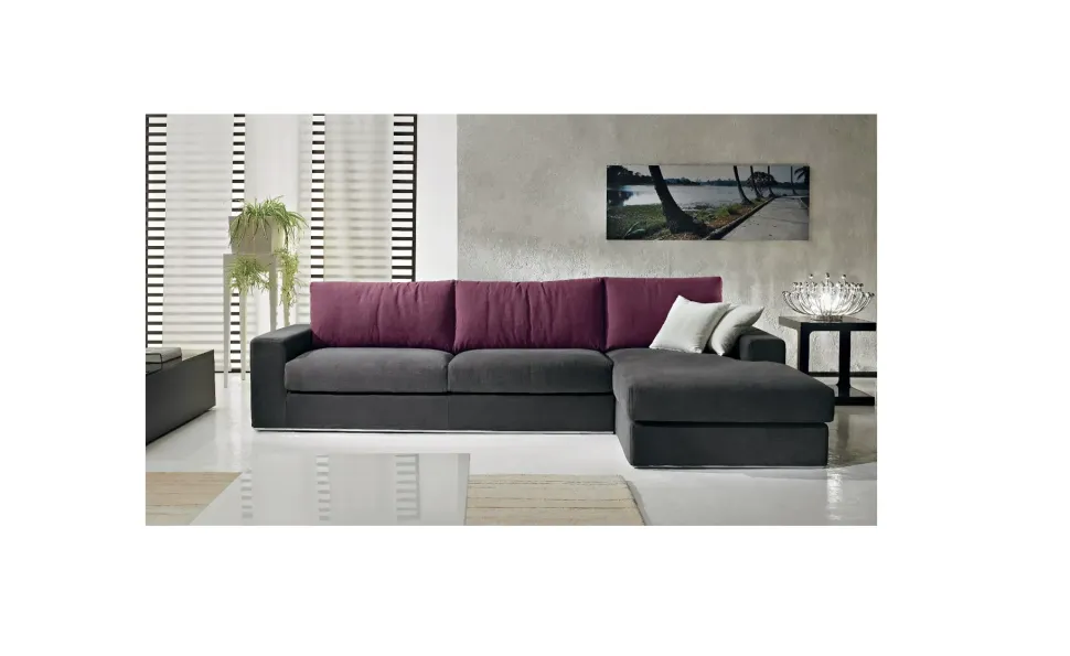 Divano con penisola Ginevra Cucine store con forte sconto