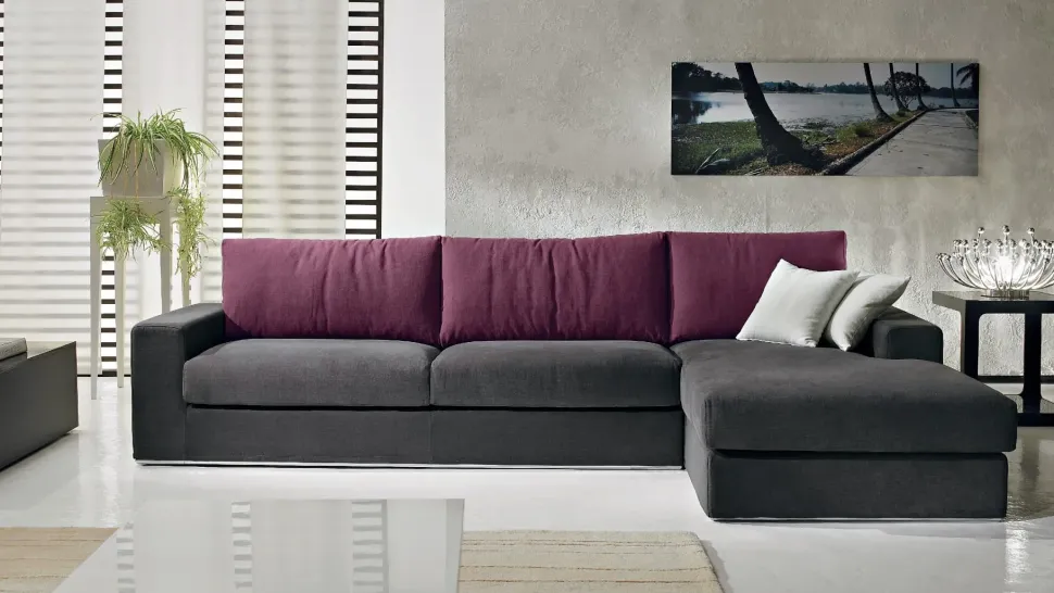 Divano con penisola Ginevra Cucine store con forte sconto