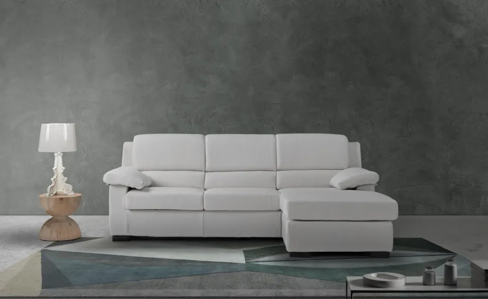 Divano con penisola Ginevra Salvetti in Tessuto a 1230€