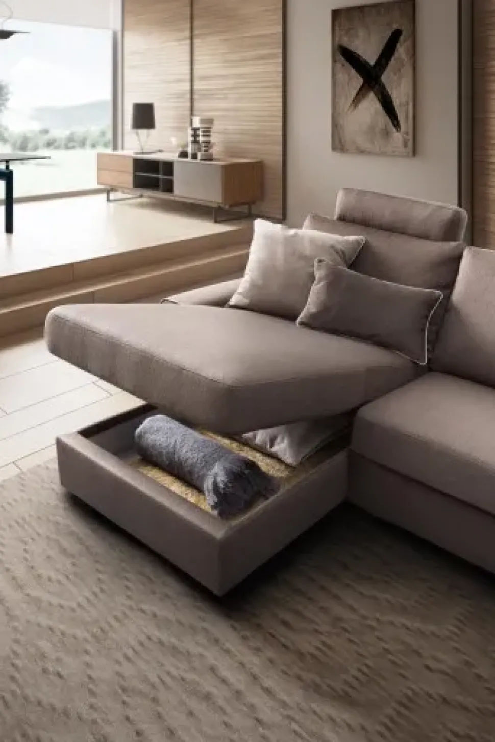 Divano con penisola ICARO di Lecomfort SCONTO 27%