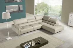 Divano con penisola in Ecopelle Artigianale a prezzo scontato