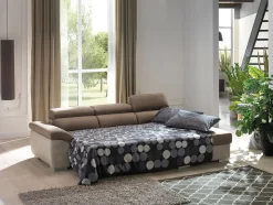 Divano con penisola in Microfibra Artigianale a prezzo scontato