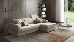 Divano con penisola in Tessuto Graffiti Le comfort