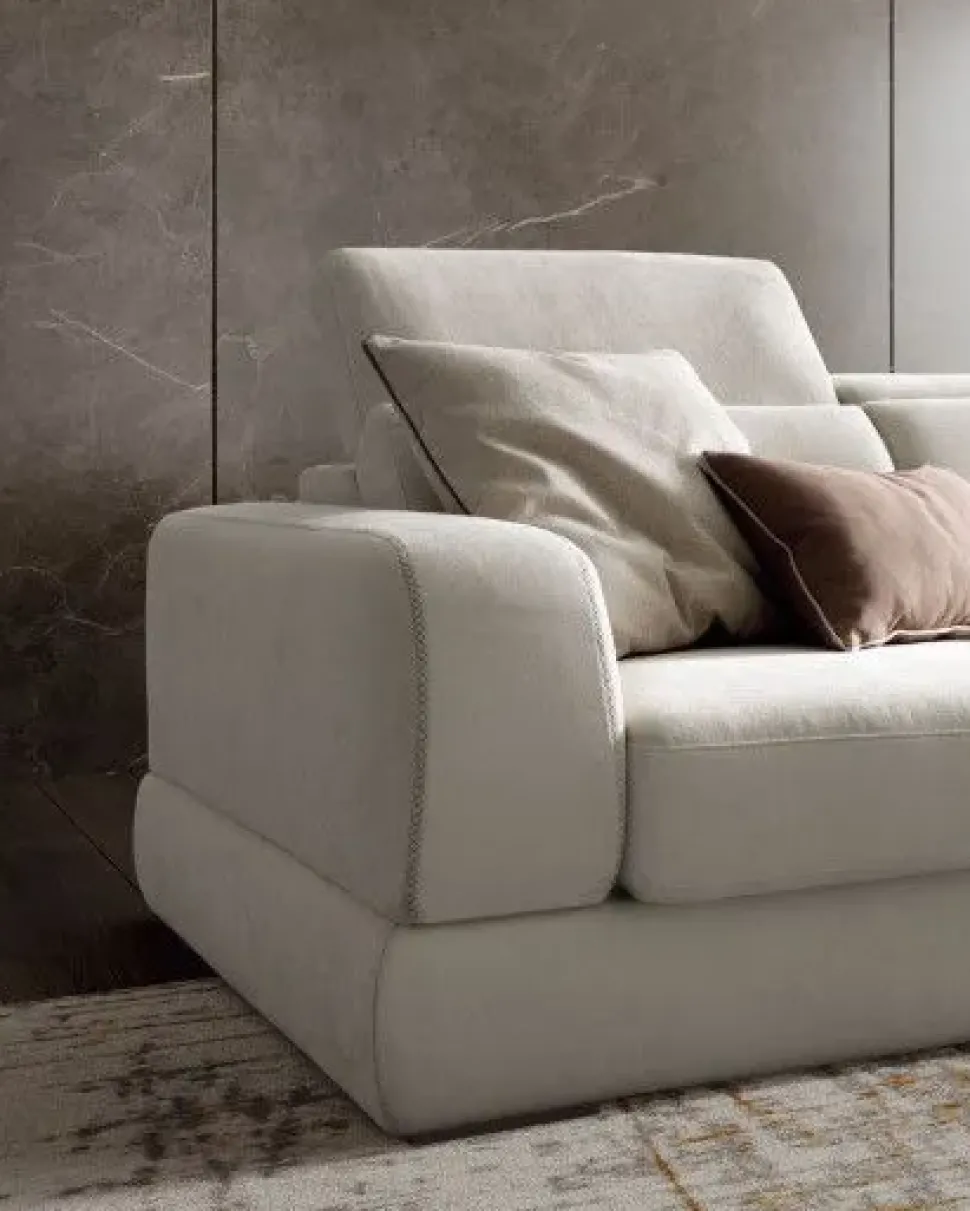 Divano con penisola in Tessuto Graffiti Le comfort