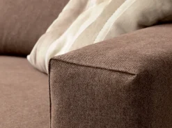 Divano con penisola in Tessuto Smeraldo Crippa divani&letti