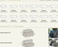 Divano con penisola in Tessuto Jest droll Samoa