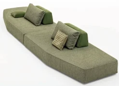 Divano Con penisola in Tessuto Divano componibile modello beattle aerre di Aerre italia