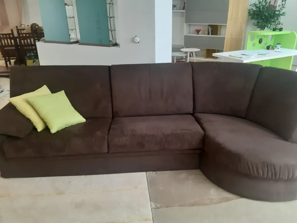 Divano con penisola in Tessuto Girondo Rigo salotti