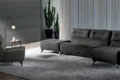 Divano con penisola in Tessuto Alivar Excò