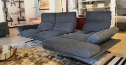 Divano con penisola in Tessuto Chamonix Nicoletti home