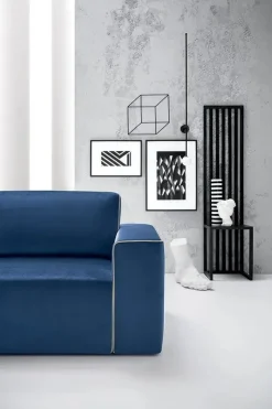 Divano con penisola in Tessuto Felis a prezzo ribassato