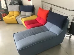 Divano con penisola in Tessuto Hip hop Calia