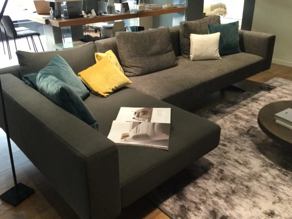 Divano con penisola Lago Air steel PREZZI OUTLET sconto 53%