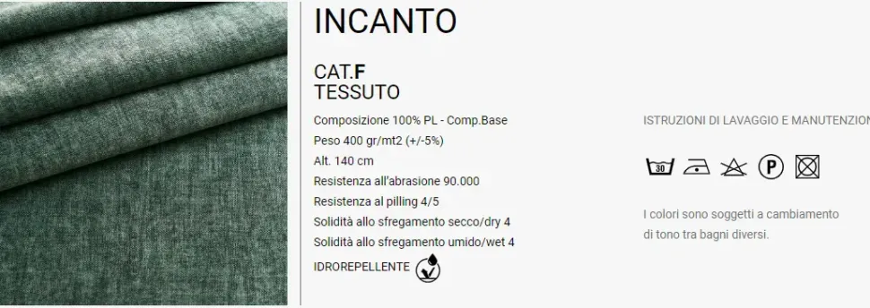 Divano con penisola Madrid Rosini in OFFERTA - 28%