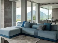 Divano con penisola Merk Fabbri salotti in Tessuto a 1760€