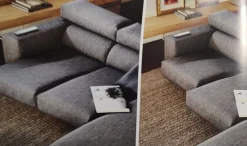 Divano con penisola Miami Fabbri salotti in OFFERTA - 40%