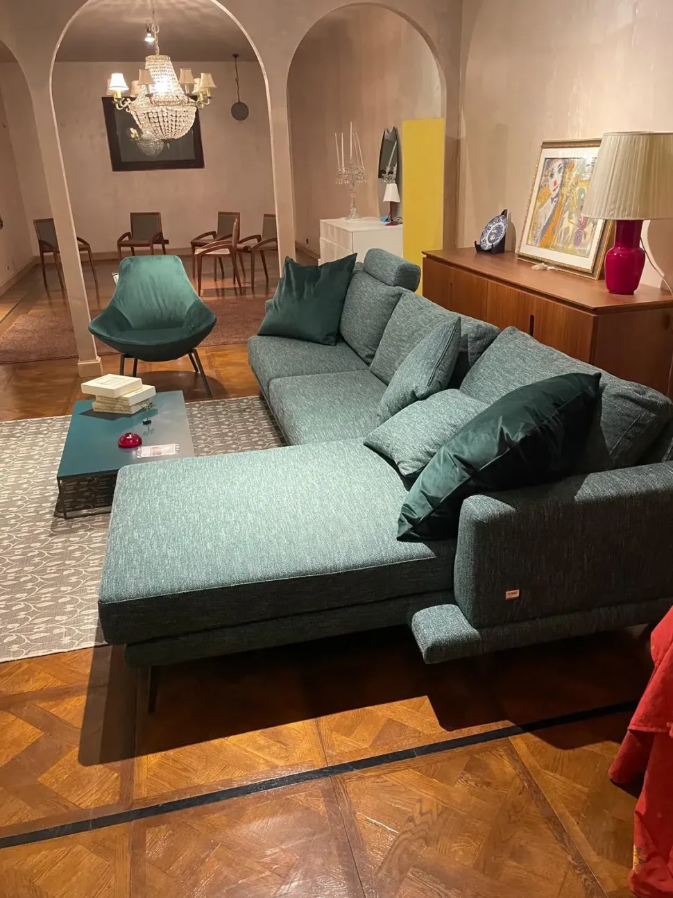 Divano Con penisola Mod philip 72 Doimo salotti in Offerta Outlet a 3525 Euro