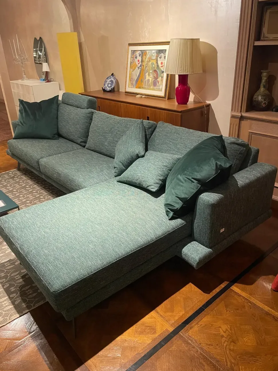 Divano Con penisola Mod philip 72 Doimo salotti in Offerta Outlet a 3525 Euro