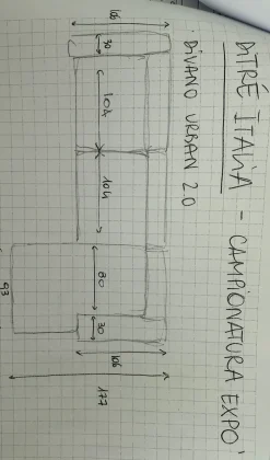 Divano Con penisola modello Urban 2 di Ditre italia con forte sconto