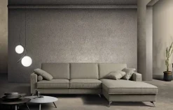 Divano con penisola modello Divano penisola reversibile tessuto anti macchia  di Md work in offerta