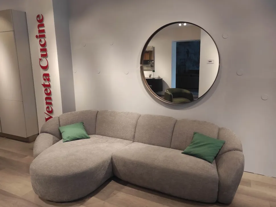 Divano Con penisola modello Panuma di Max divani a prezzi convenienti