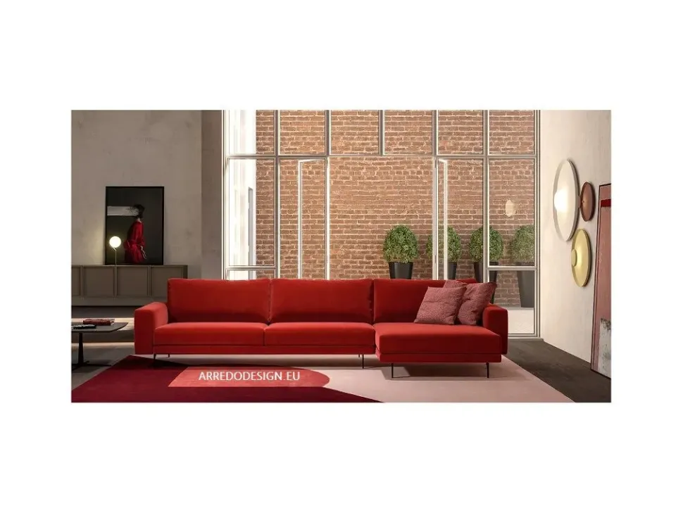 Divano con penisola modello Forest di Doimo salotti con forte sconto