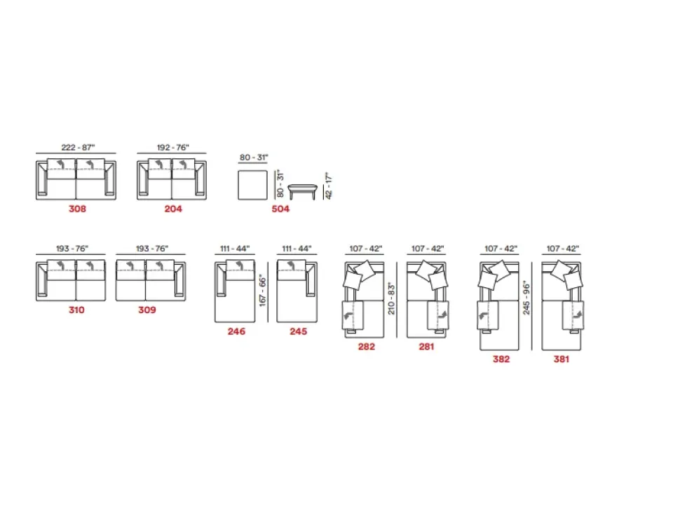 Divano con penisola Morfeo Max divani in OFFERTA - 30%