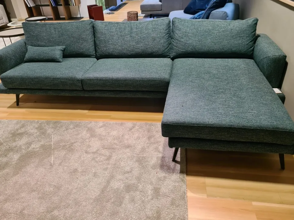 Divano con penisola Philip_77 Doimo salotti PREZZI OUTLET