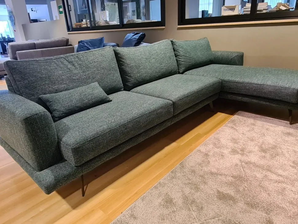 Divano con penisola Philip_77 Doimo salotti PREZZI OUTLET