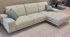 Divano con penisola Platz Rizzetto in Tessuto a 2550€