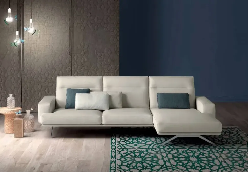 Divano con penisola Polo line s. Md work a prezzi outlet