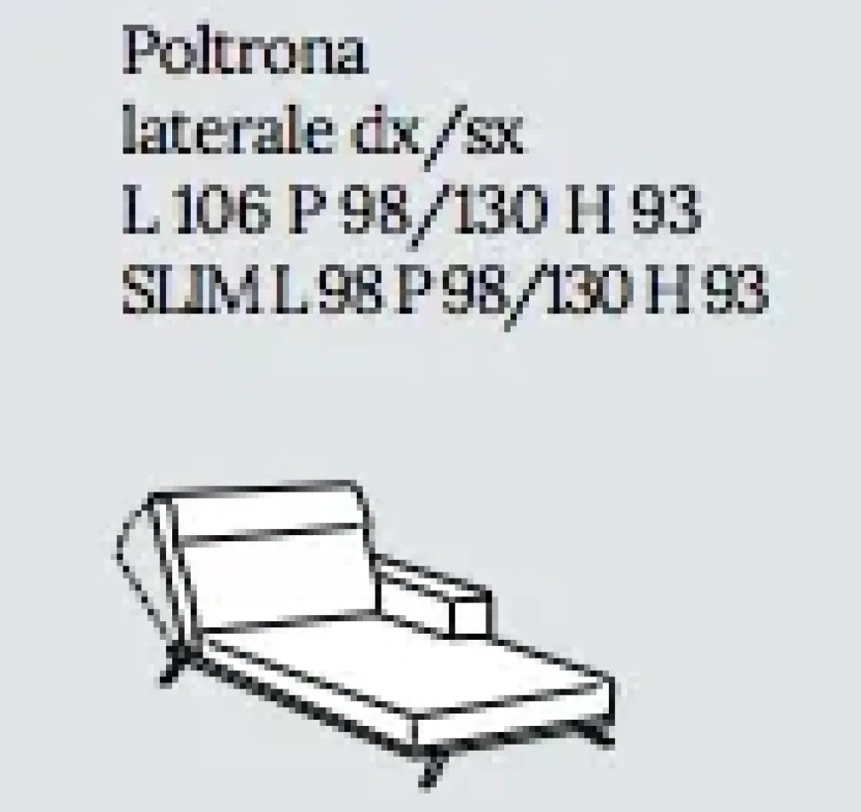 Divano con penisola Polo line s. Md work a prezzi outlet