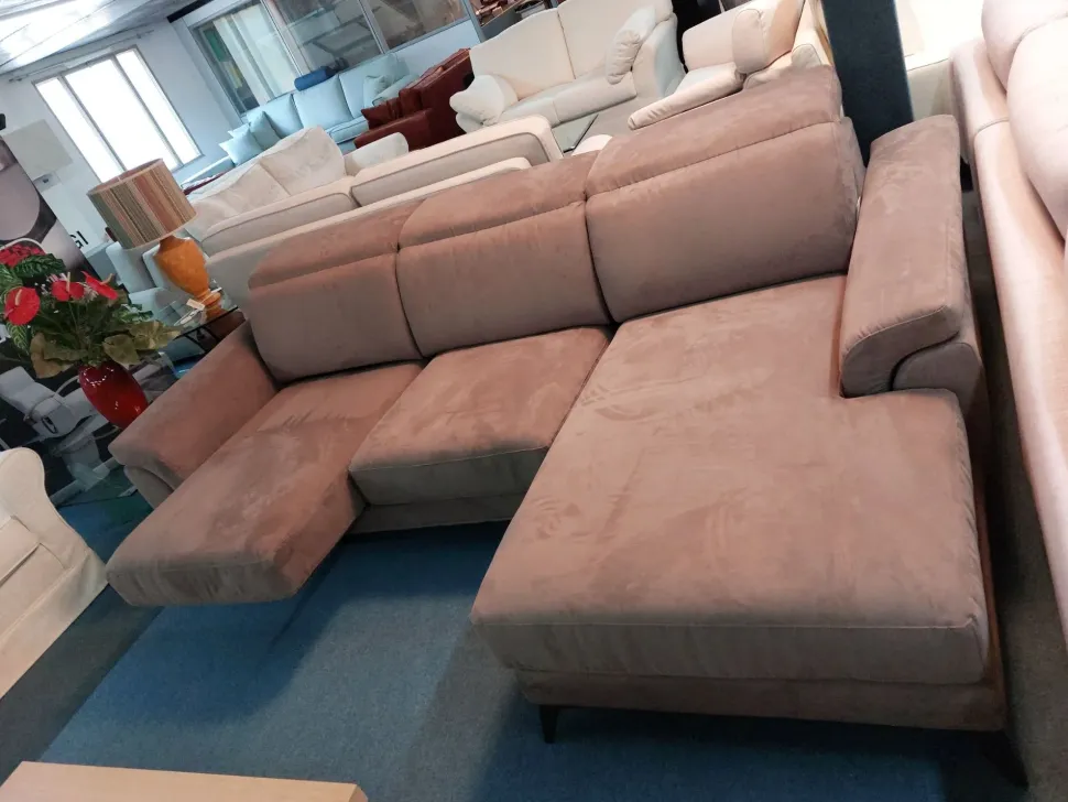 Divano con penisola Rosini Nevers top PREZZI OUTLET sconto 43%