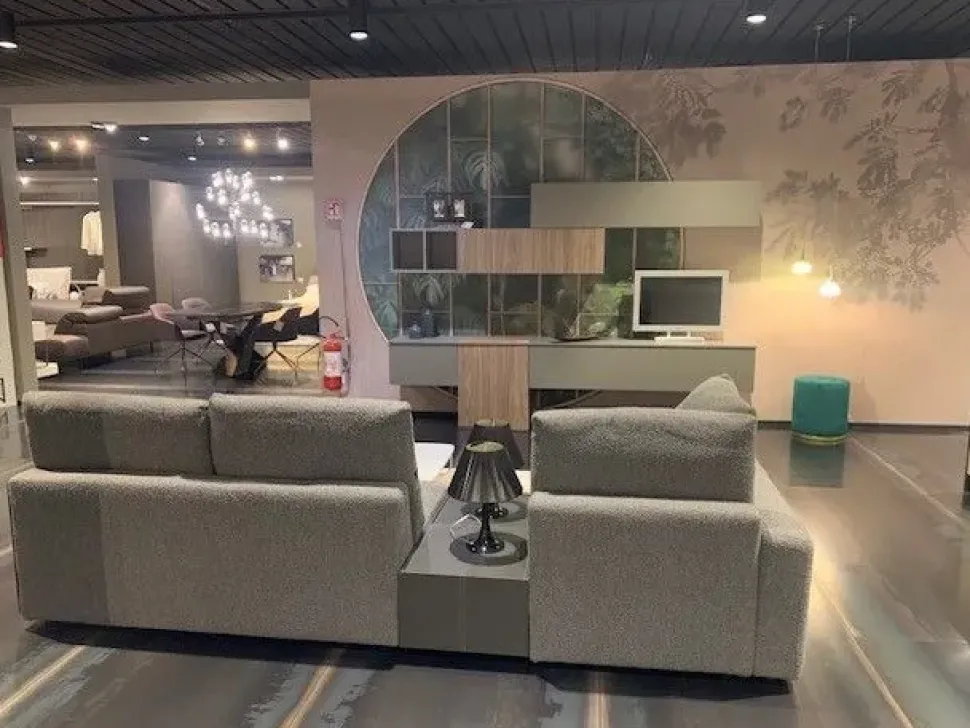 Divano con penisola Samoa Deep real PREZZI OUTLET sconto 40%