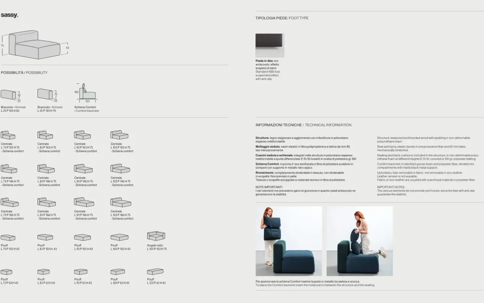 Divano Con penisola Sassy Samoa ad un prezzo vantaggioso