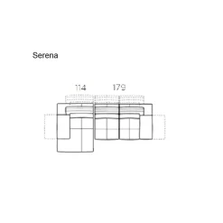 Divano Con penisola Serena Nicoletti home a 2978 Euro