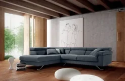 Divano con penisola Shine Samoa in Tessuto a 2590€