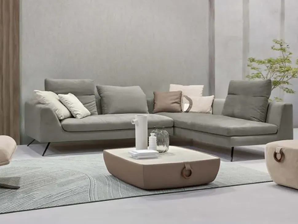 Divano con penisola Soprano Max divani a prezzo scontato